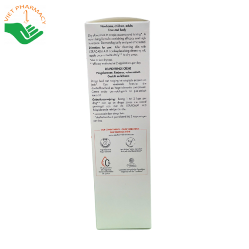 Kem dưỡng ẩm cho da khô ngứa Eau Thermale Avene Xeracalm A.D Lipid-Replenishing Cream 200ml