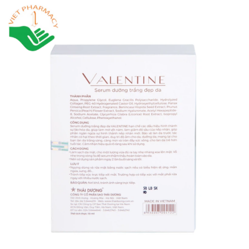 Tinh chất trắng da Valentine Serum dưỡng trắng đẹp da 10ml