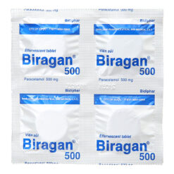 Thuốc Biragan 500mg (Hộp 4 vỉ x 4 viên sủi)