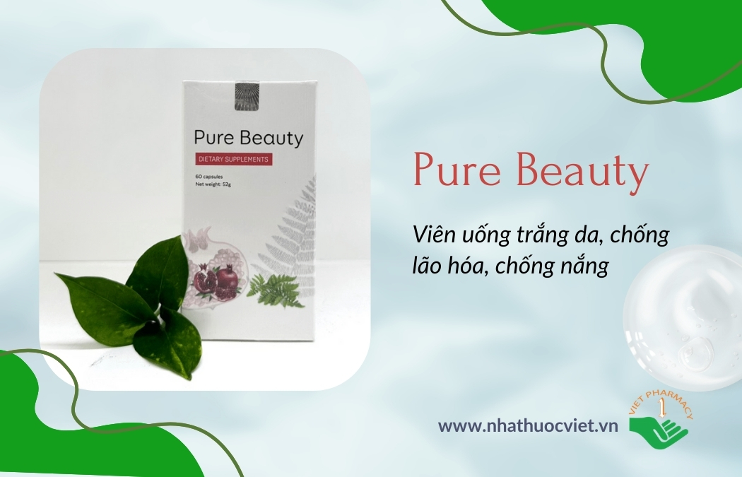 Viên uống trắng da của Mỹ Pure Beauty