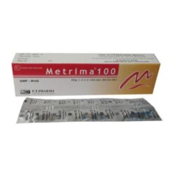 Viên đặt phụ khoa Metrima 100 trị bệnh nấm Candida ở âm hộ, âm đạo.