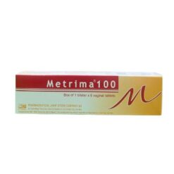 Viên đặt phụ khoa Metrima 100 trị bệnh nấm Candida ở âm hộ, âm đạo.