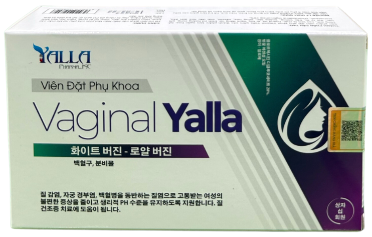 Viên đặt phụ khoa Vaginal Yalla 10 viên.
