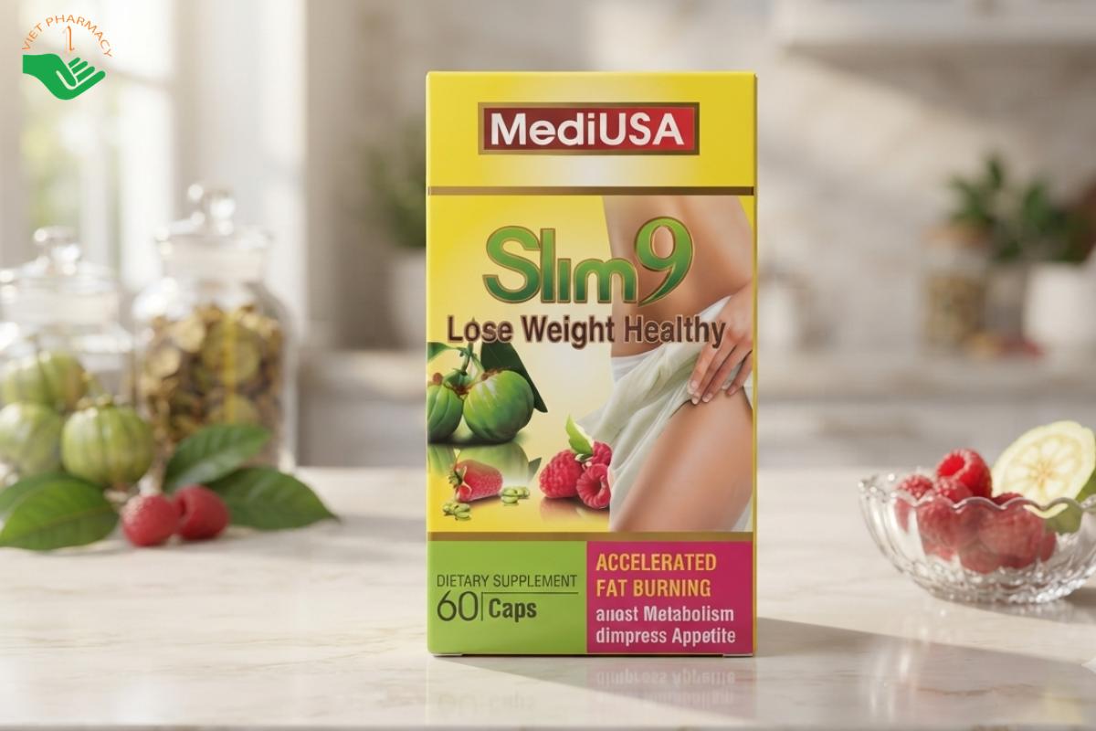 Viên giảm cân MediUSA Slim 9 hỗ trợ ngăn hình thành mỡ thừa