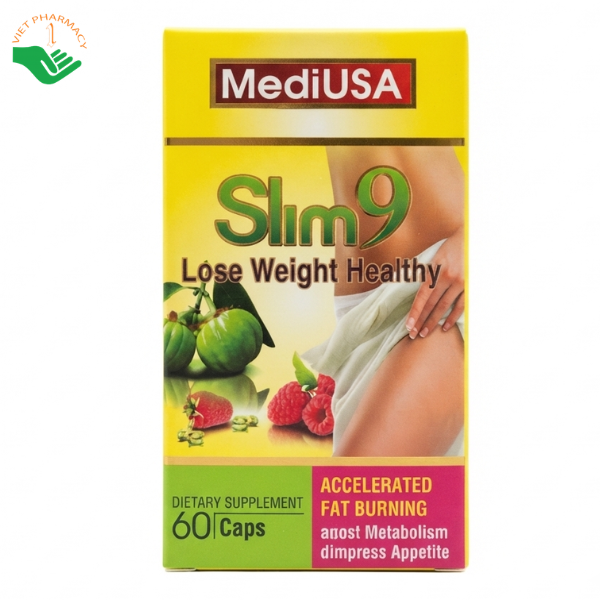 Viên giảm cân MediUSA Slim 9 hỗ trợ ngăn hình thành mỡ thừa