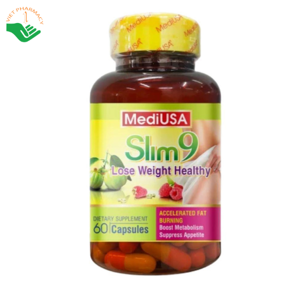 Viên giảm cân MediUSA Slim 9 hỗ trợ ngăn hình thành mỡ thừa