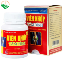 Viên Khớp Tâm Bình hỗ trợ giảm triệu chứng thoái hóa khớp, viêm khớp (60 viên)