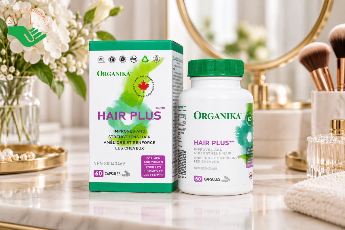 Viên nang Organika Hair Plus nuôi dưỡng nang tóc, kích thích mọc tóc
