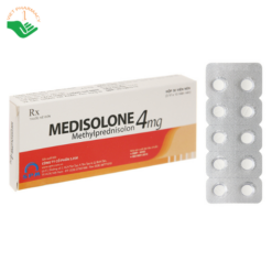 Viên nén Medisolone 4mg kháng viêm, điều trị viêm thấp khớp, chống dị ứng (3 vỉ x 10 viên)