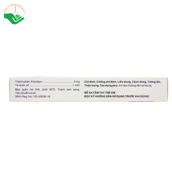 Viên nén Mibeplen 5mg Hasan điều trị tăng huyết áp (3 vỉ x 10 viên)