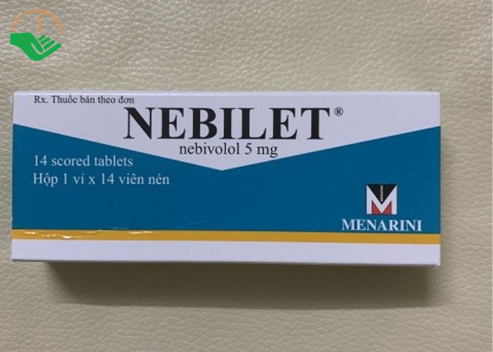 Viên nén Nebilet 5mg Menarini điều trị tăng huyết áp và suy tim mạn tính (1 vỉ x 14 viên)
