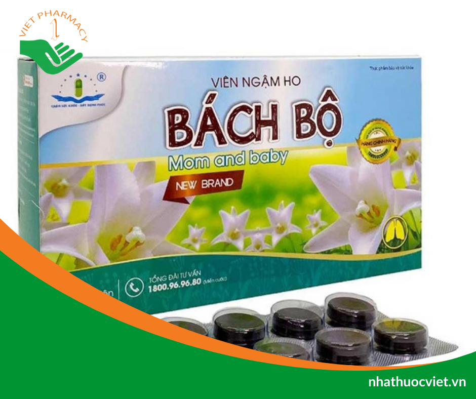 Viên ngậm ho Bách Bộ Mom And Baby