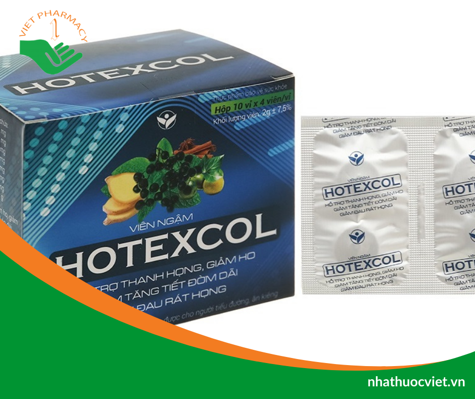 Viên ngậm ho Hotexcol