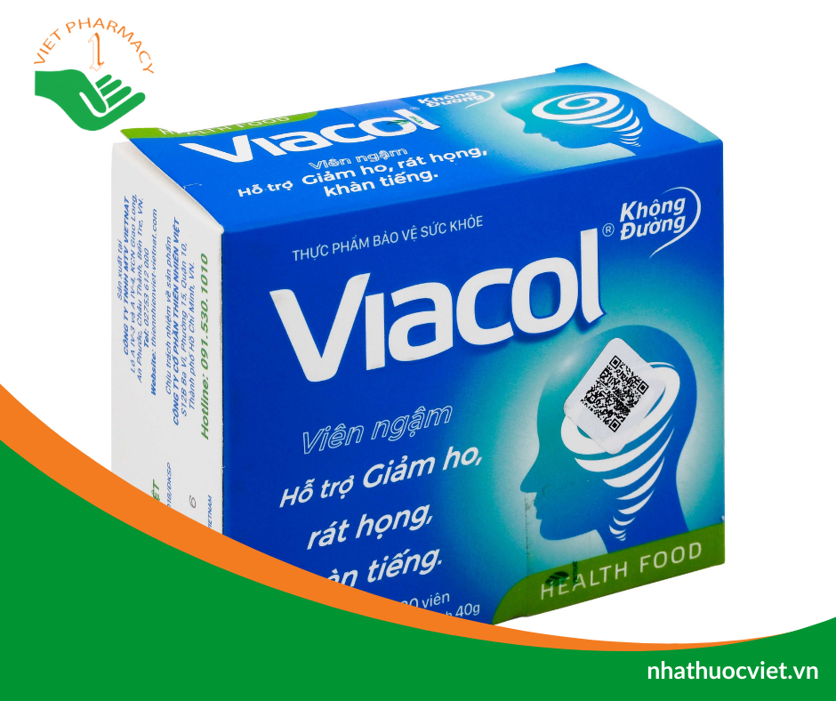 Viên ngậm không đường Viacol Health Food