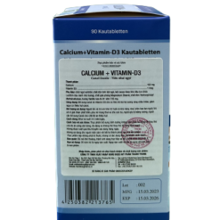 Viên nhai ngọt bổ xương khớp Calcium + Vitamin D3