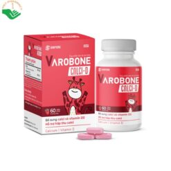 Viên nhai Varobone Calci D hương dâu bổ sung Calci và vitamin D3