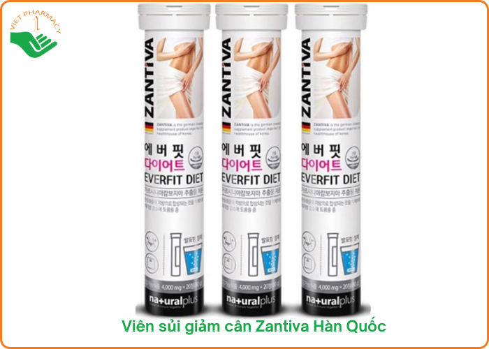 Viên sủi giảm cân Zantiva Hàn Quốc