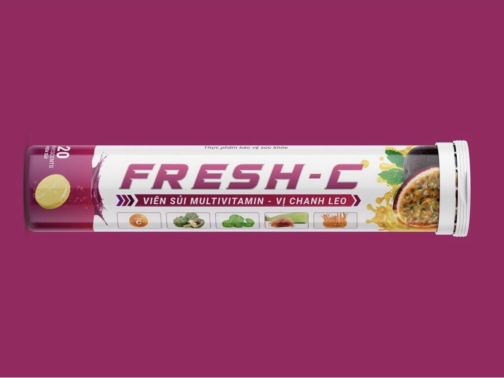 Viên sủi thanh nhiệt Fresh C hương chanh leo