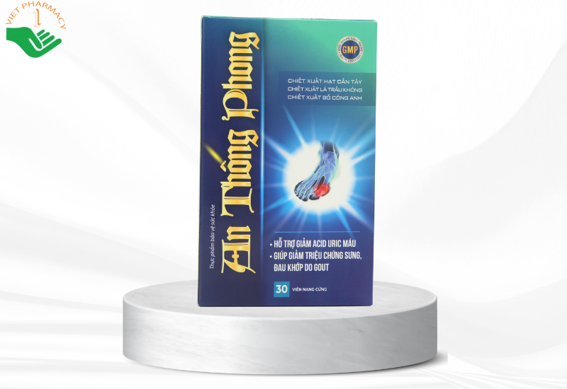 Viên uống An Thống Phong giảm acid uric và triệu chứng đau khớp do gout (30 viên)