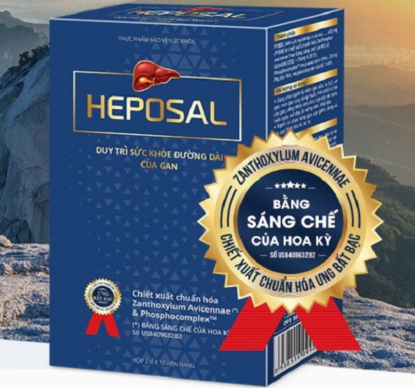 Viên uống bổ gan trị gan nhiễm mỡ Heposal