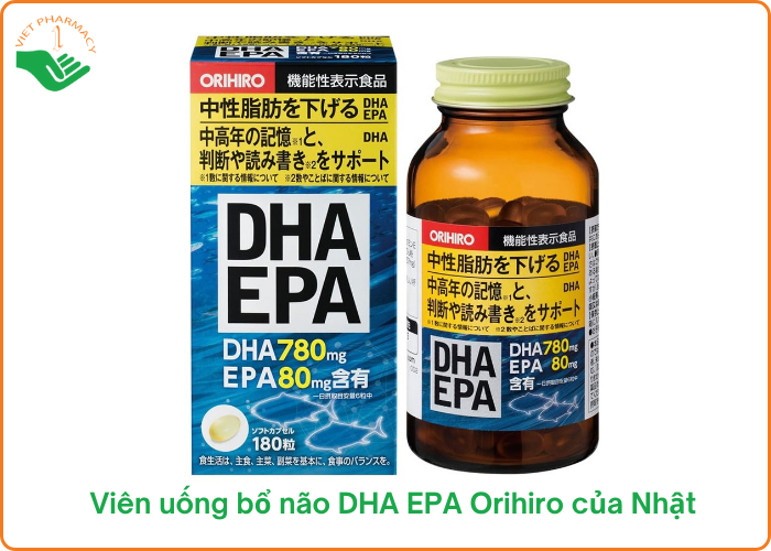 Viên uống bổ não DHA EPA Orihiro của Nhật