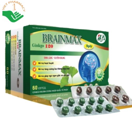 Viên uống bổ não ngày đêm BRAINMAX GINKGO 120