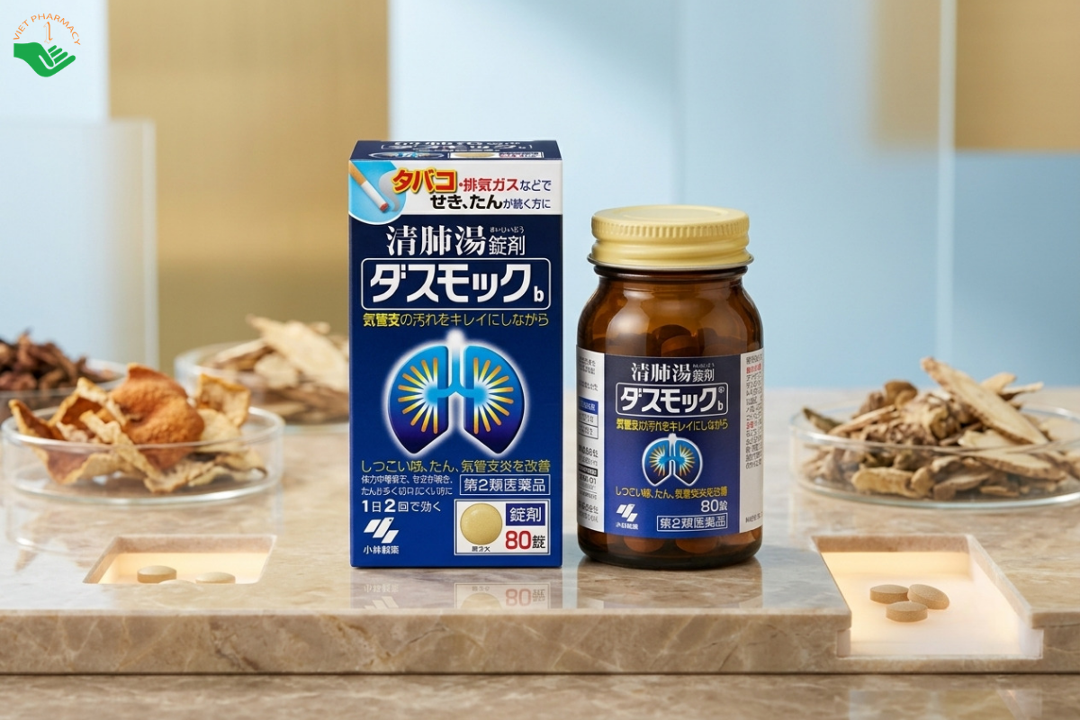 Viên uống bổ phổi Kobayashi 80 viên của Nhật