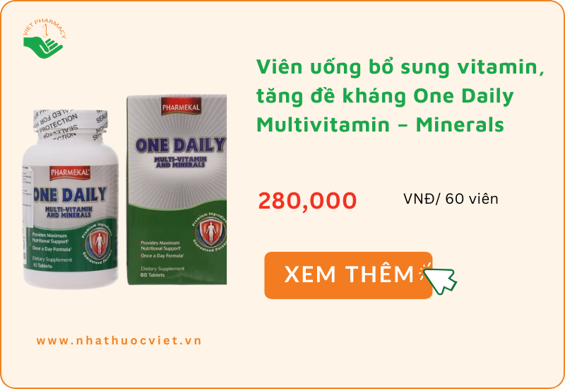 Viên uống bổ sung vitamin, tăng đề kháng One Daily Multivitamin – Minerals