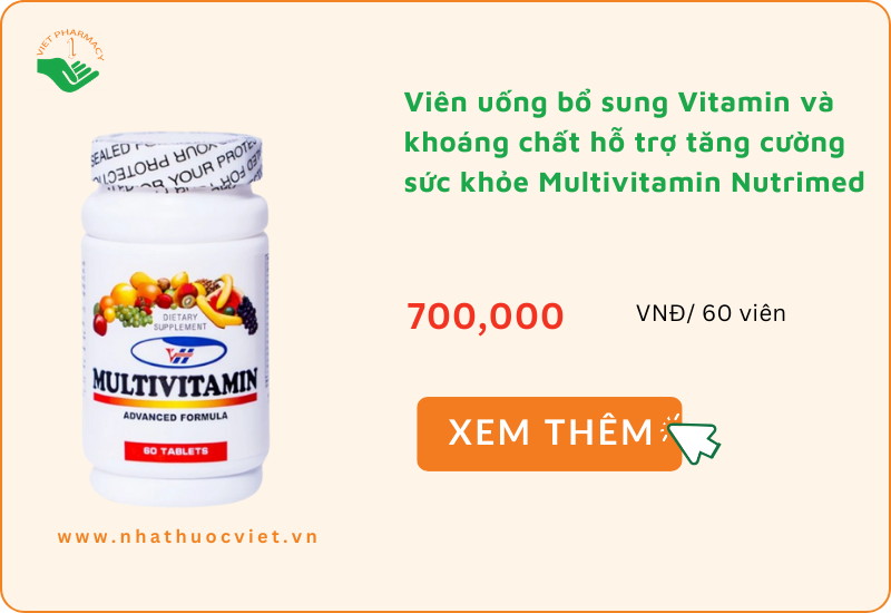 Viên uống bổ sung Vitamin và khoáng chất Multivitamin Nutrimed