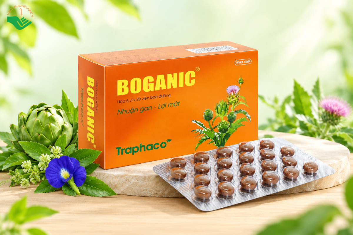 Viên uống Boganic giải độc gan