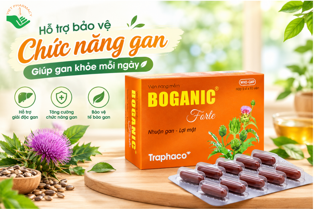 Viên uống Boganic giải độc gan