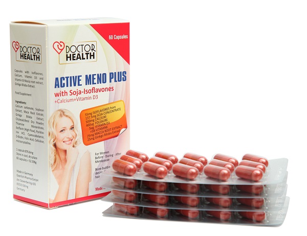 Viên uống cân bằng nội tiết Doctor Health Active Meno Plus được nhập khẩu trực tiếp từ Đức