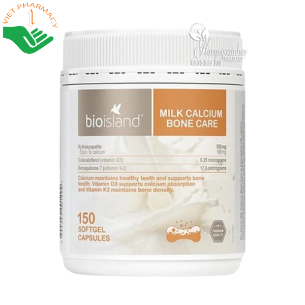 Viên uống Canxi Bio Island Milk Calcium Bone Care