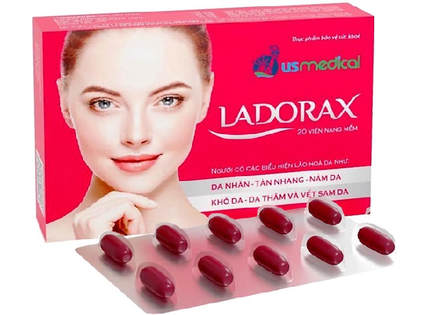 Viên uống trắng da, chống nắng Ladorax