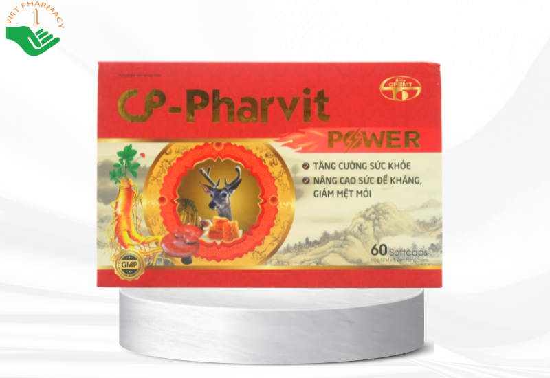Viên uống CP-Pharvit Power tăng cường sức khỏe, nâng cao đề kháng, giảm mệt mỏi (hộp 60 viên)
