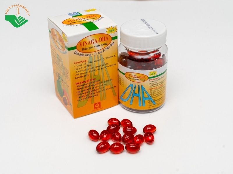 Viên dầu gấc Vinaga DHA