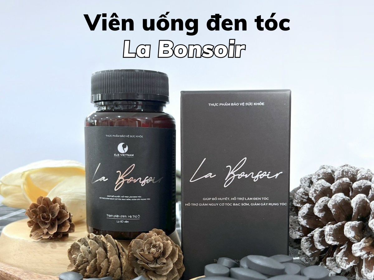Viên uống đen tóc trị tóc bạc sớm La Bonsoir