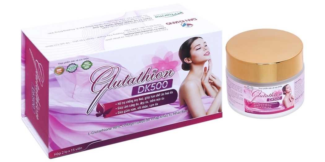 Viên uống dưỡng trắng da, chống lão hóa Glutathion DK500