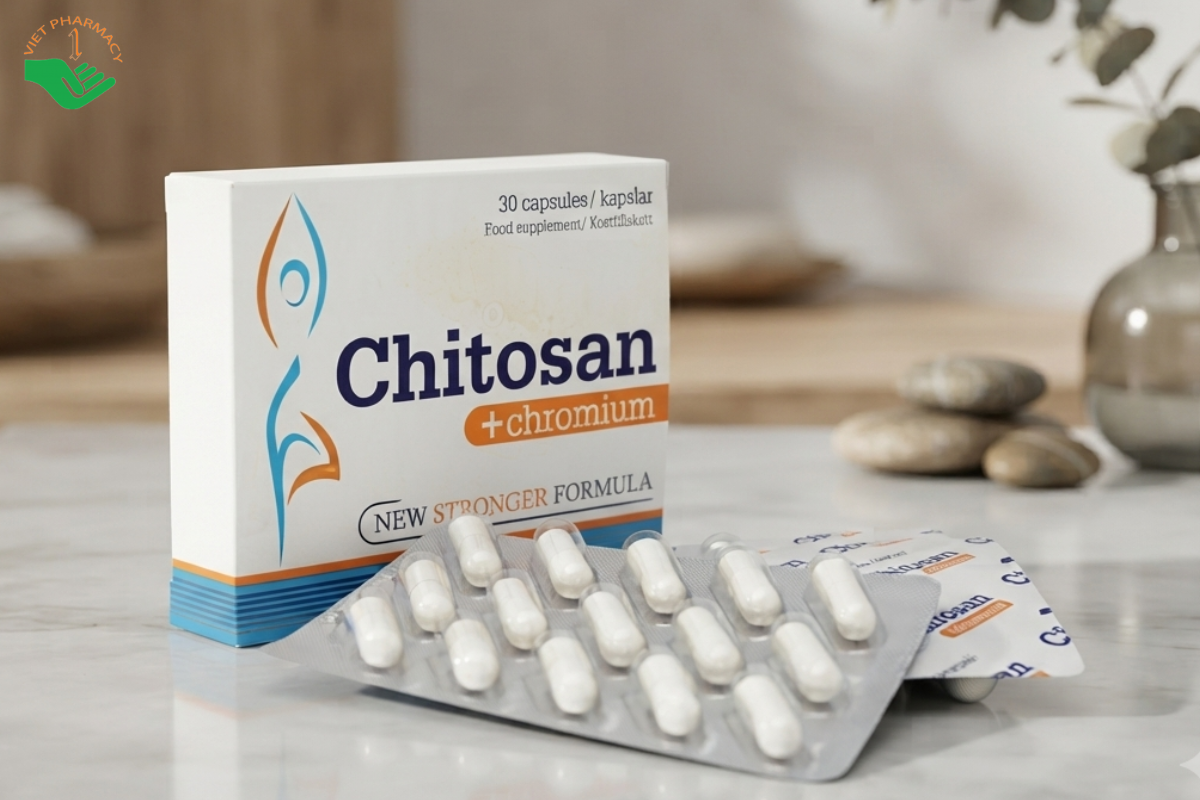 Thuốc giảm cân cho người khó giảm Chitosan + Chrom
