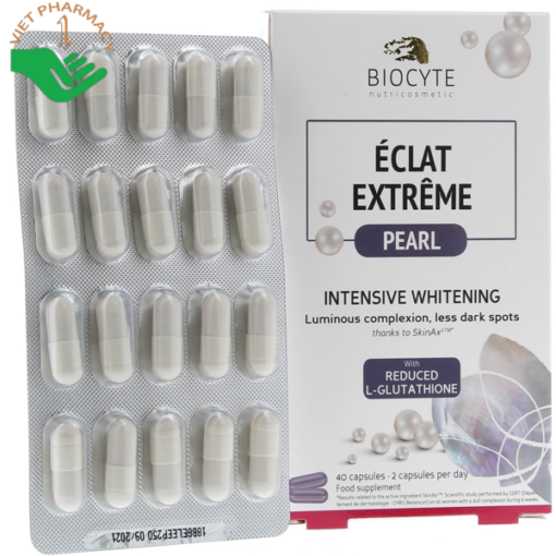 Viên uống giảm nám, trắng da, chống nắng Biocyte Eclat Extreme Pearl