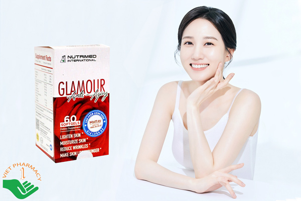 Viên uống Glamour Anti Aging làm sáng da, ngăn ngừa lão hóa.