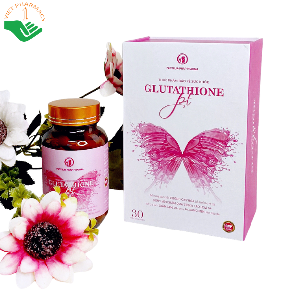Viên uống Glutathione Pt làm chậm lão hóa, giảm sạm nám da