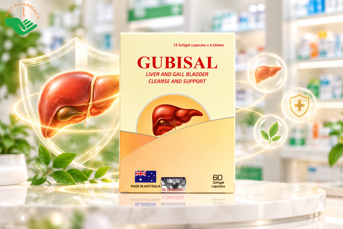 Viên uống Gubisal giúp tăng cường chức năng gan, giải độc gan hiệu quả (Hộp 4 vỉ X 15 viên)