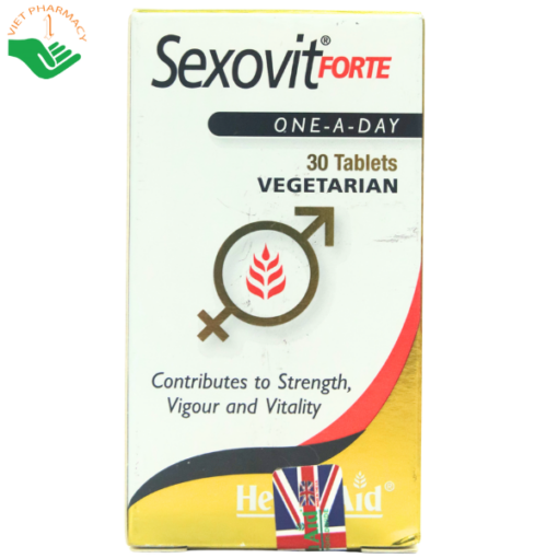 Viên uống HealthAid Sexovit Forte tăng cường sinh lý nam và nữ giới (hộp 30 viên)