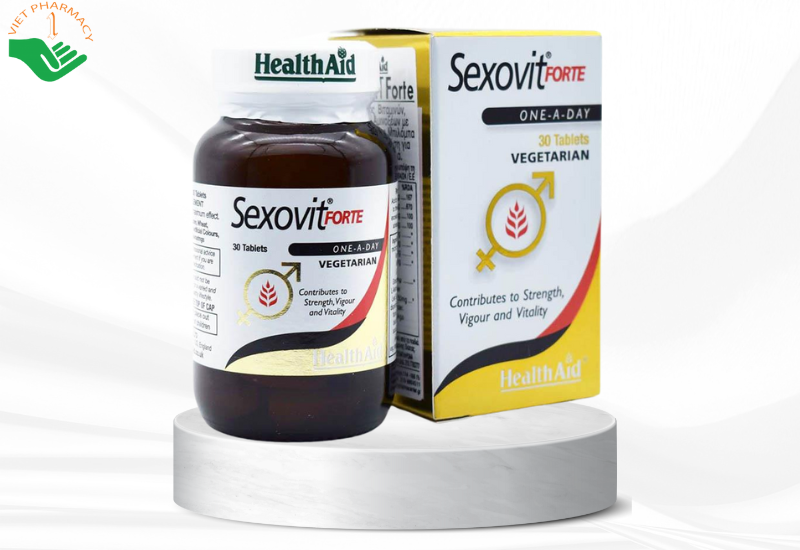 Viên uống HealthAid Sexovit Forte tăng cường sinh lý nam và nữ giới (hộp 30 viên)