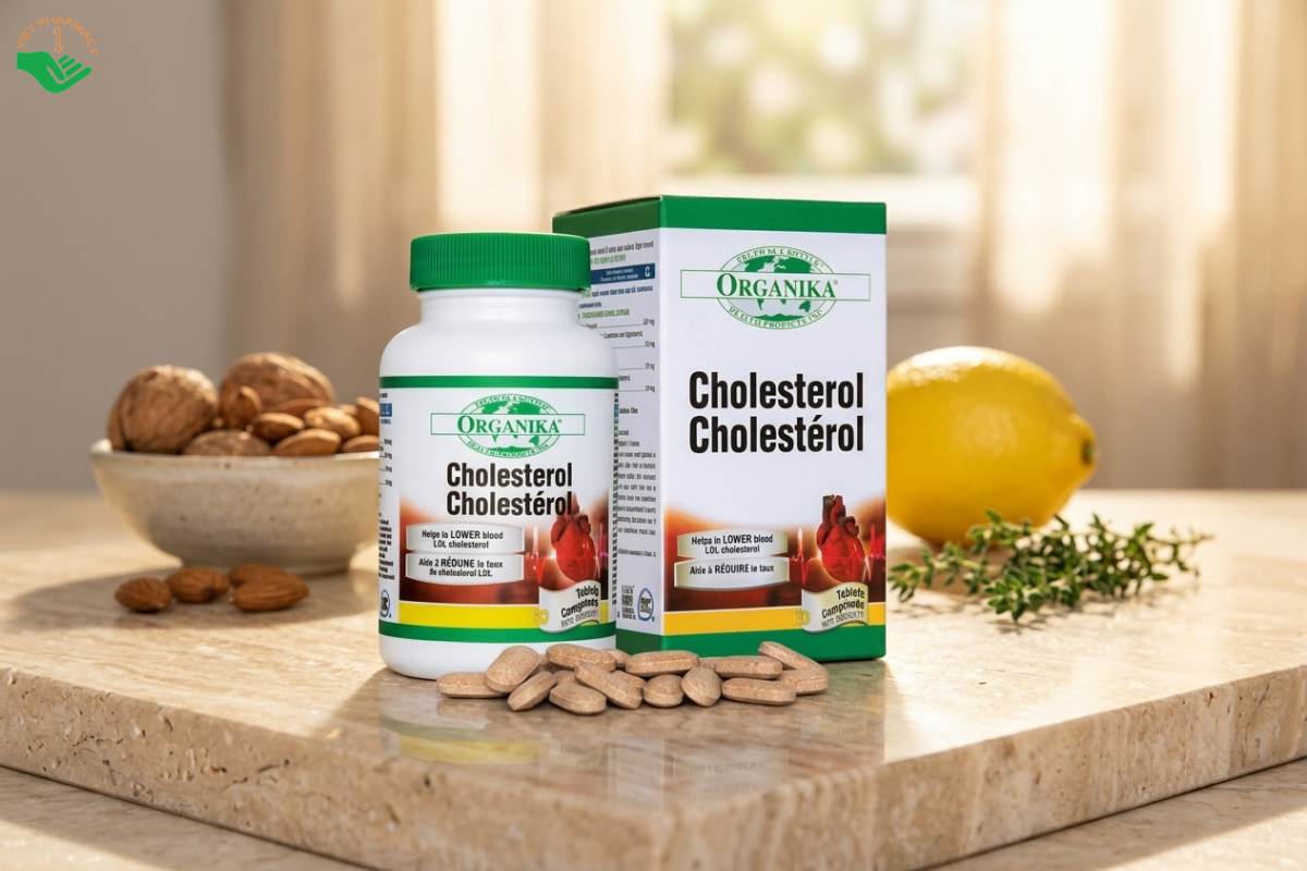 Viên uống trị gan nhiễm mỡ Organika Cholesterol