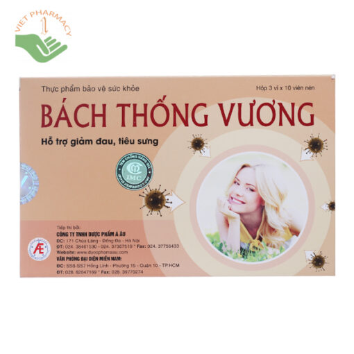 Bách Thống Vương hỗ trợ giảm đau, tiêu sưng