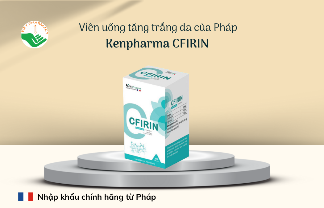 Viên uống hỗ trợ làm trắng da, trị nám Kenpharma CFIRIN