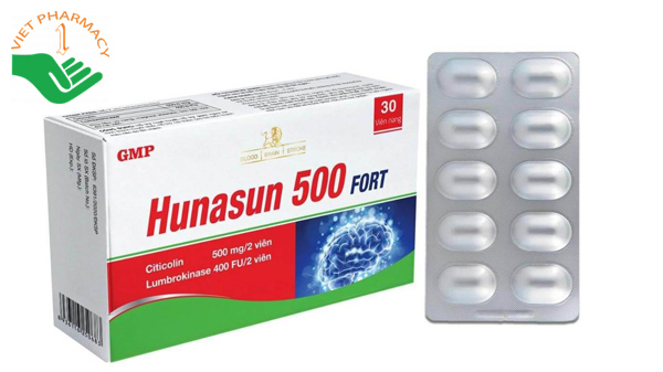 Viên uống bổ não Hunasun 500 Fort.