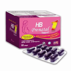Viên uống HB1 Prenatal Support - hỗ trợ bổ sung vitamin tổng hợp dành cho bà bầu, mẹ khỏe bé thông minh